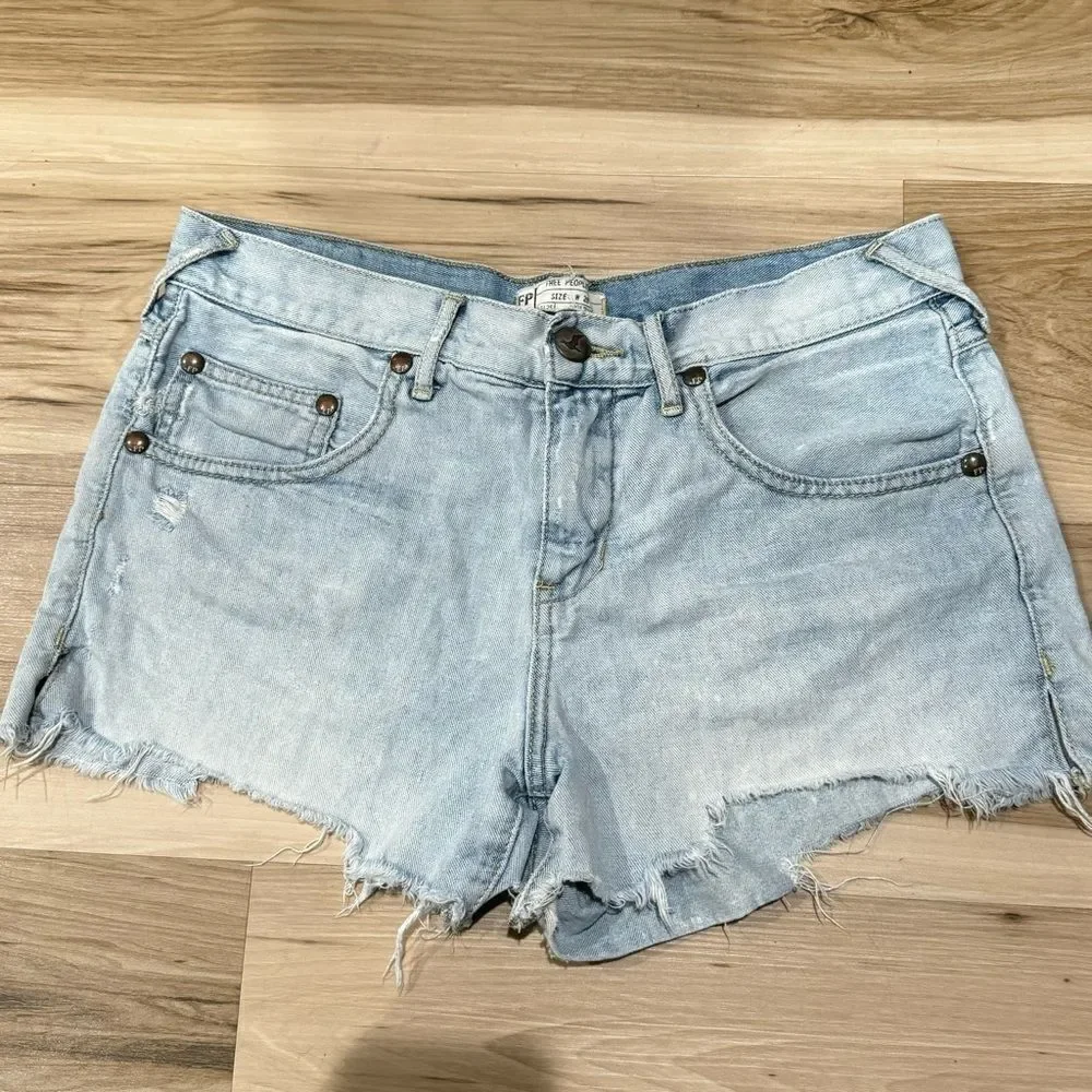 Free People Blue Cutoff Shorts Women’s 28